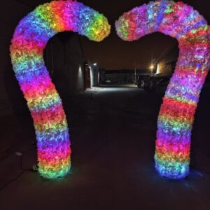 Home white leaf arch